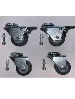 Zwenkwiel - 4 Stuks - Geremd - RVS - G-Line