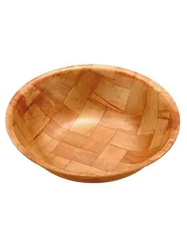 Pita/Broodmand - H 4 CM - 0.05 KG - Ø15 CM - Geweven Hout - 861060