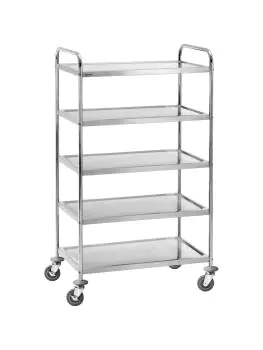 Serveerwagen - 5 plateaus - RVS - Demontabel - Bartscher - 300065