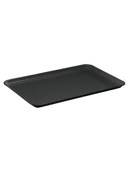 Schotel - H 1.7 x 35 x 24 CM - 0.2 KG - Melamine - Zwart - WACA - 937644