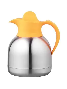 Isoleerkan - H 20 CM - 0.5 KG - RVS 18/10 - Geel - 1 Liter - 595010