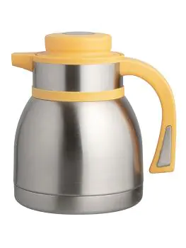Isoleerkan - H 18 CM - 0.7 KG - RVS 18/10 - Geel - 1 Liter - 595055