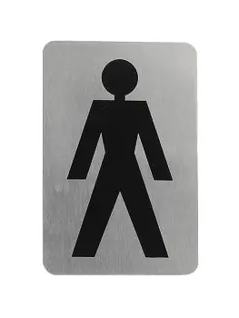 Infobord - H 11 x 6 CM - 0.05 KG - RVS - 705200