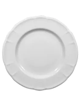 Bord - H 2.5 CM - 0.27 KG - Ø17 CM - Porselein - Wit - 765030