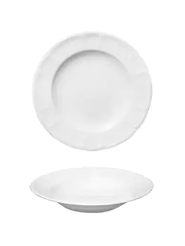 Bord - H 3.8 CM - 0.54 KG - Ø23 CM - Porselein - Wit - 765035