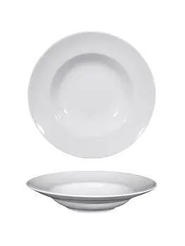 Bord - H 5 CM - 0.73 KG - Ø26.5 CM - Porselein - Wit - 765010