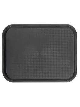 Dienblad - H 2 x 45.5 x 35.5 CM - 0.56 KG - Polypropyleen - Zwart - Caterchef - 430165