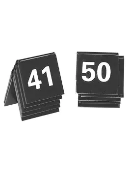 Tafelnummer Set - H 3.5 x 4 x 3 CM - 0.05 KG - polystyreen - Zwart - 880114