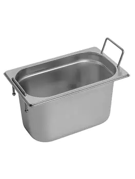 Gastronormbak - 1/4 GN - 3.8 Liter - H 15 x 26.5 x 16.2 CM - RVS - Caterchef - 953462