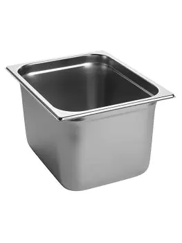 Gastronormbak - 1/2 GN - 12 Liter - H 20 x 32.5 x 26.5 CM - RVS - Caterchef - 953121