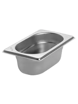 Gastronormbak - 1/9 GN - 0.5 Liter - H 6.5 x 17.6 x 10.8 CM - RVS - Caterchef - 953190