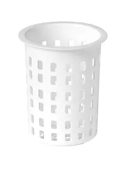Bestekbeker - H 13 CM - 0.07 KG - Ø10 CM - Polypropyleen - Wit - CaterRacks - 023001