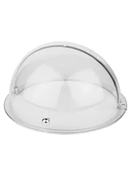Afdekkap - H 20 CM - 0.85 KG - Ø38 CM - Styreen-Acrylonitril (San) - Transparant - +0°C / +100°C - Rolltop Deksel - 125096