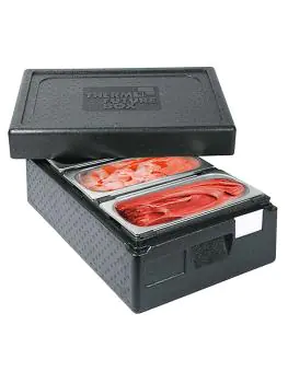 Thermobox - H 26 x 60 x 40 CM - 1.17 KG - Polypropyleen - Zwart - 6.1 Liter - Thermo Future Box - 235030