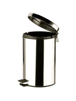 Pedaal Afvalbak - H 39 CM - 1.7 KG - Ø25 CM - RVS - 12 Liter - 861602