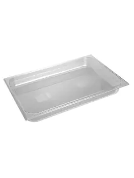 Gastronormbak - 1/1 GN - 8.8 Liter - H 6.5 x 53 x 32.5 CM - Polycarbonaat - Transparant - -40°C / +100°C - Caterchef - 953014