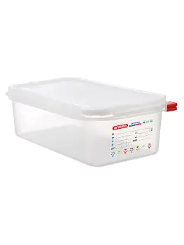 Voedseldoos - 1/3 GN - 4 Liter - H 10 x 32.5 x 17.6 CM - Polypropyleen - Transparant - -40°C / +95°C - Luchtdicht Afsluitbaar - Araven - 962333