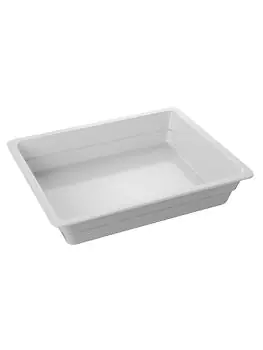 Gastronormbak - 1/2 GN - H 6.5 x 32.5 x 26.5 CM - Melamine - Wit - -20°C / +120°C - 060323