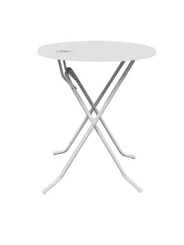 Party Statafel - Inklapbaar - Ø 85 Cm Rond - Dubai - Wit
