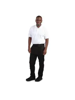 Geldschort - Unisex - One Size - Zwart - H 30.5 x 45 CM - Polyester/Katoen - Whites Chefs Clothing - A551