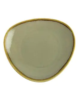 Bord - 4 stuks - Groen - Ø 28 CM - Porselein - Olympia - GP474