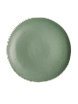 Bord - 6 stuks - Groen - Ø 27 x H 3.15 CM - Porselein - Olympia - DR800
