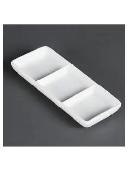 Verdeelschaaljes - 12 stuks - H 6 x 15 x 6 CM - Porselein - Olympia - C336