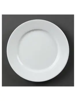 Bord - 12 stuks - Ø 20 x H 2.1 CM - Porselein - Olympia - CB479