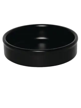 Schaal - 6 stuks - Zwart - Ø 13.4 x H 3 CM - Olympia - DK833