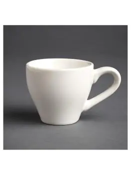 Espressokop - 10 CL - 12 stuks - Wit - H 6 x 9.4 CM - Steengoed - Olympia - GK071