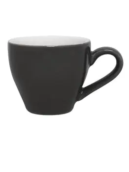 Espressokop - 10 CL - 12 stuks - Grijs - H 6 x 9.4 CM - Steengoed - Olympia - GK072