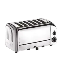 Broodrooster - 6 sleuven - RVS - H 22 x 46 x 21 CM - 230 V - Dualit - E972
