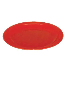 Bord - 12 stuks - Rood - Ø 23 CM - Polycarbonaat - Olympia - CB770
