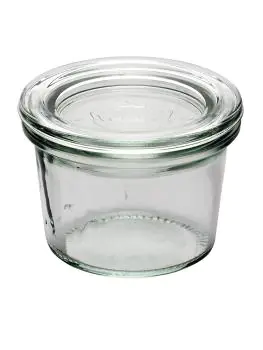Weckpot - 8 CL - 12 stuks - Wit - Ø 6 x H 5.5 CM - Glas - APS - GH386