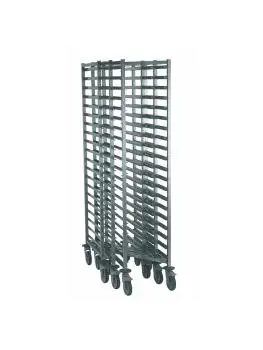 Regaalwagen - H 178.5 x 65.5 x 44.5 CM - RVS - Tournus - CG196