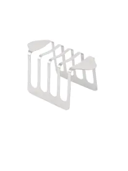 Toastrek - 4 sneden - H 6.5 x 12 x 8.5 CM - RVS - Olympia - DL239