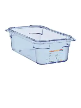 Voedseldoos - 1/4 GN - Blauw - H 10 x 26.5 x 16.3 CM - ABS - Araven - GP575