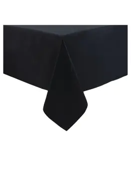 Tafelkleed - Zwart - 229 x 229 CM - Polyester - Mitre Essentials - HB565