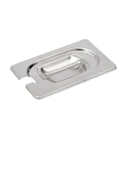 Deksel gastronormbak - Lepeluitsparing - 1/9 GN - 17.6 x 10.8 CM - RVS - Gastro M - DR492