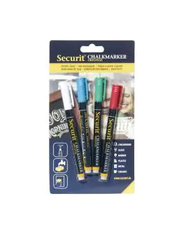 Krijtstiften - 4 stuks - H 22.5 x 12.5 x 1.6 CM - Securit - GJ550