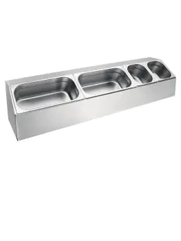 Gastronormbakhouder - H 15 x 97.5 x 25 CM - RVS - Vogue - CP542