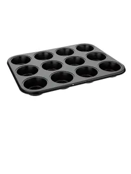 Bakvorm - 12 muffins - H 3 x 35 x 27 CM - Koolstofstaal - Vogue - GD011
