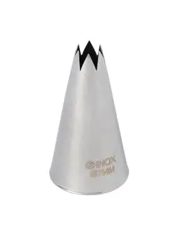 Spuitmond - Gekarteld - Ø 2.5 x H 4.5 CM - RVS - Schneider - GT119