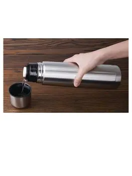Thermosfles - 1 Liter - Ø 8.4 x H 32 CM - RVS - Olympia - CN696