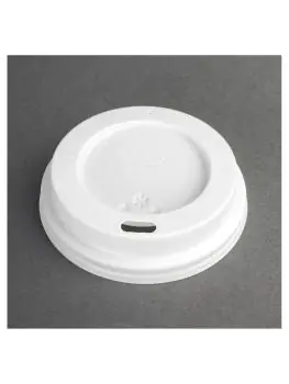 Deksel koffiebeker - 0.26 Liter - 50 stuks - Ø 8 x H 1.6 CM - Kunststof - Fiesta - CE263