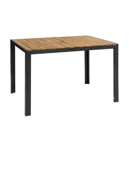 Tafel - H 74 x 120 x 80 CM - Acaciahout/Staal - Bolero - DS153
