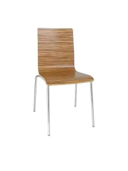 Horeca stoel - 4 stuks - H 85.5 x 50.5 x 52 CM - Hout/Staal - Bolero - GR344