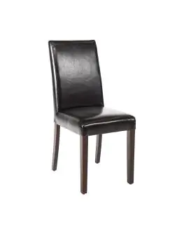 Horeca stoel - 2 stuks - Zwart - H 94 x 40.5 x 50 CM - Pu Leer/Berkenhout - Bolero - GF954