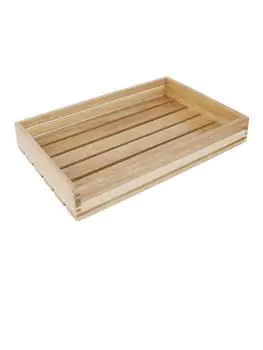 Houten serveerkrat - H 5 x 35 x 23 CM - Olympia - CK959