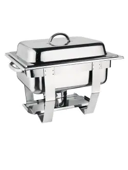 Chafing dish set - 1/2 GN - 3.7 Liter - Zilver - H 30 x 36.5 x 30 CM - RVS - Olympia - CN607